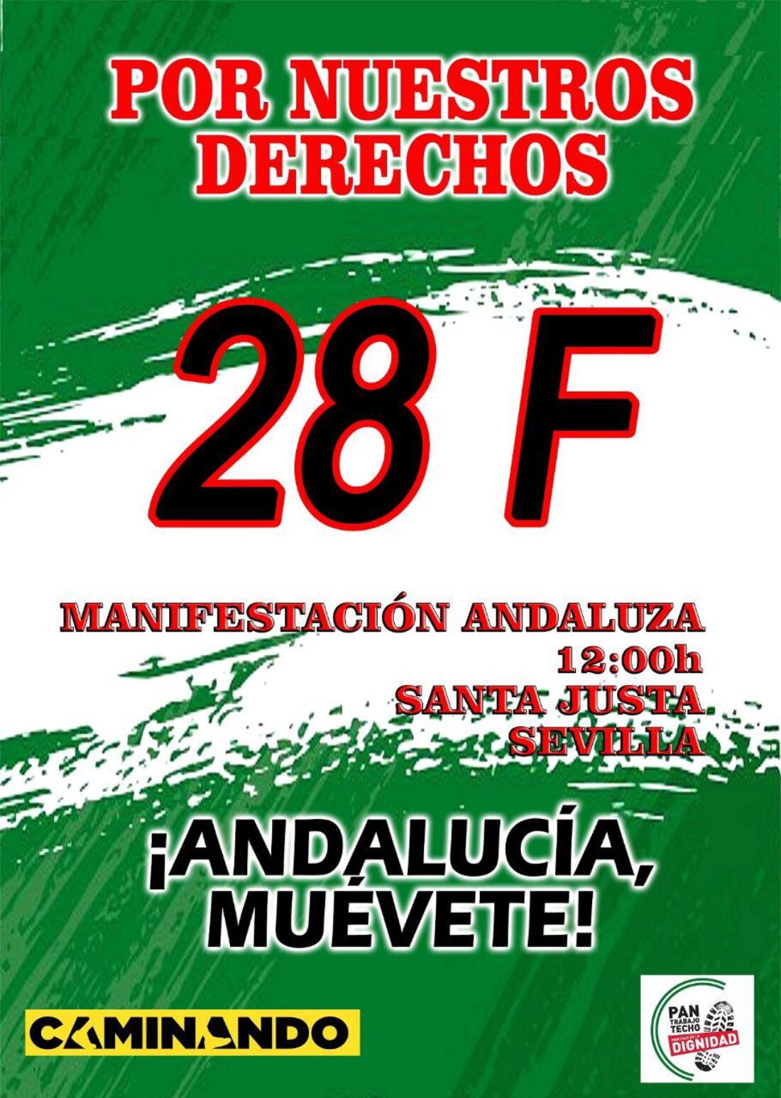 CGT participará activamente en la manifestación del 28F en Sevilla
