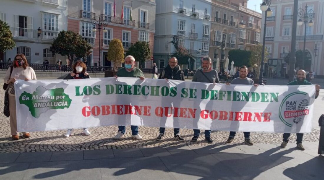 Presentación pública de la manifestación unitaria del 28F en Cádiz