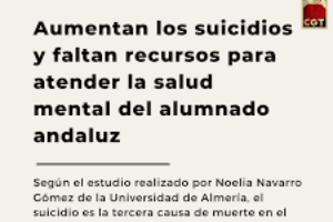 Aumentan los suicidios y faltan recursos para atender la salud mental del alumnado andaluz