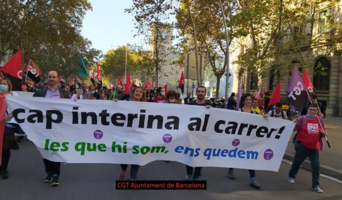 La CGT-Ayuntamiento de Barcelona gana una sentencia histórica