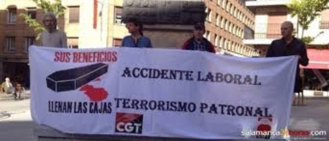 2-O: Concentración contra los tres últimos accidentes laborales producidos en la provincia de Salamanca