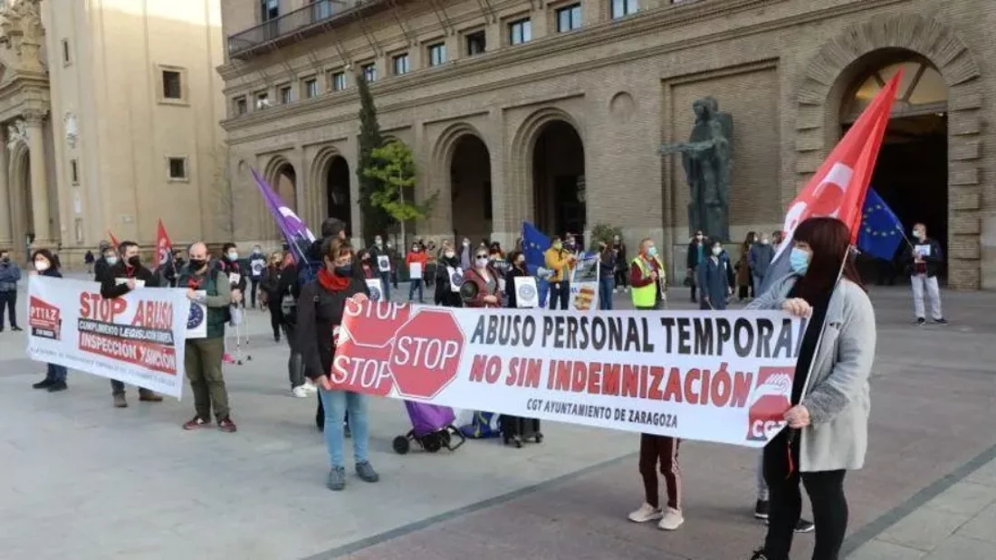 CGT en el Ayuntamiento de Zaragoza, anuncia un nuevo contencioso por incumplimiento de la Ley Nacional Contra la Temporalidad