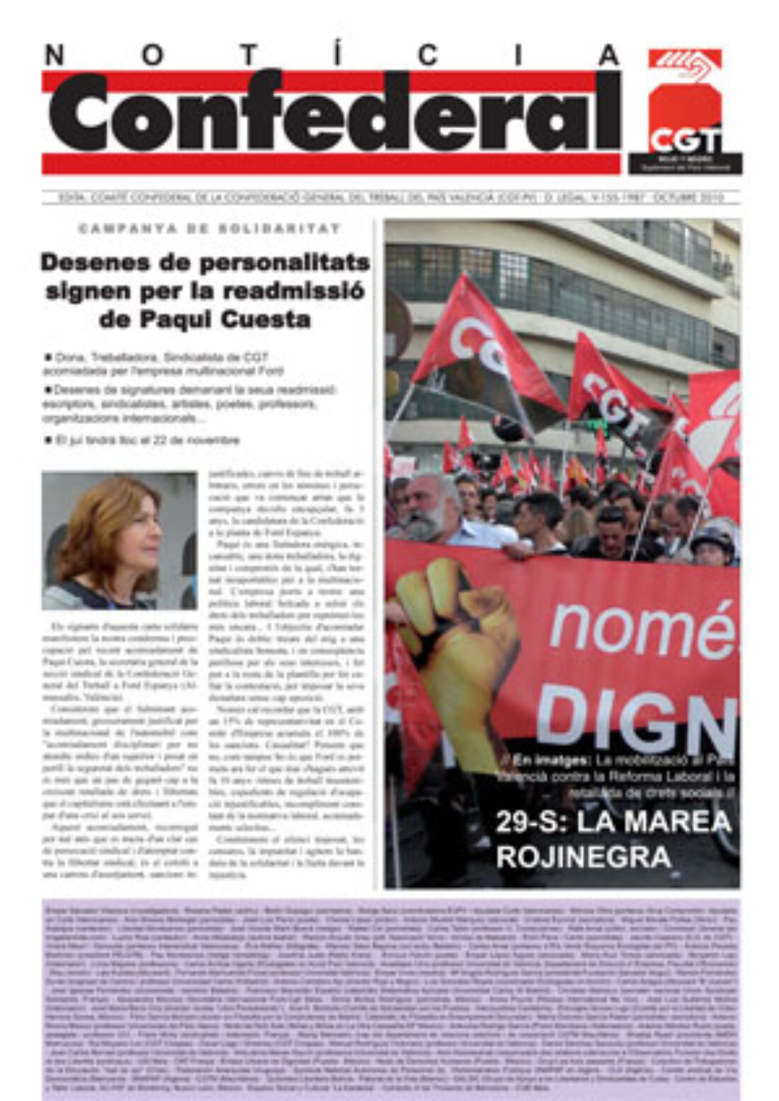 Noticia Confederal – Octubre 2010