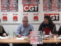 Rueda de prensa Sector Federal de Transporte por Carretera de CGT (SFTC)  convocando a la huelga general de 24 horas el próximo 18 de mayo