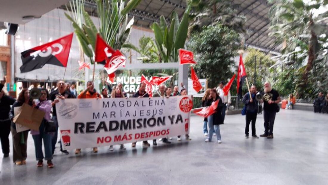 CGT exige la readmisión de dos trabajadoras despedidas en Madrid Atocha y un servicio público de calidad en el en el servicio Acerca de ADIF