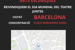 Jornada reivindicativa del sector del espectáculo en Barcelona el domingo 27 de marzo