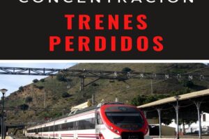 Primera protesta de usuarios de los trenes de cercanías, sábado 27 noviembre estación de Benalmádena