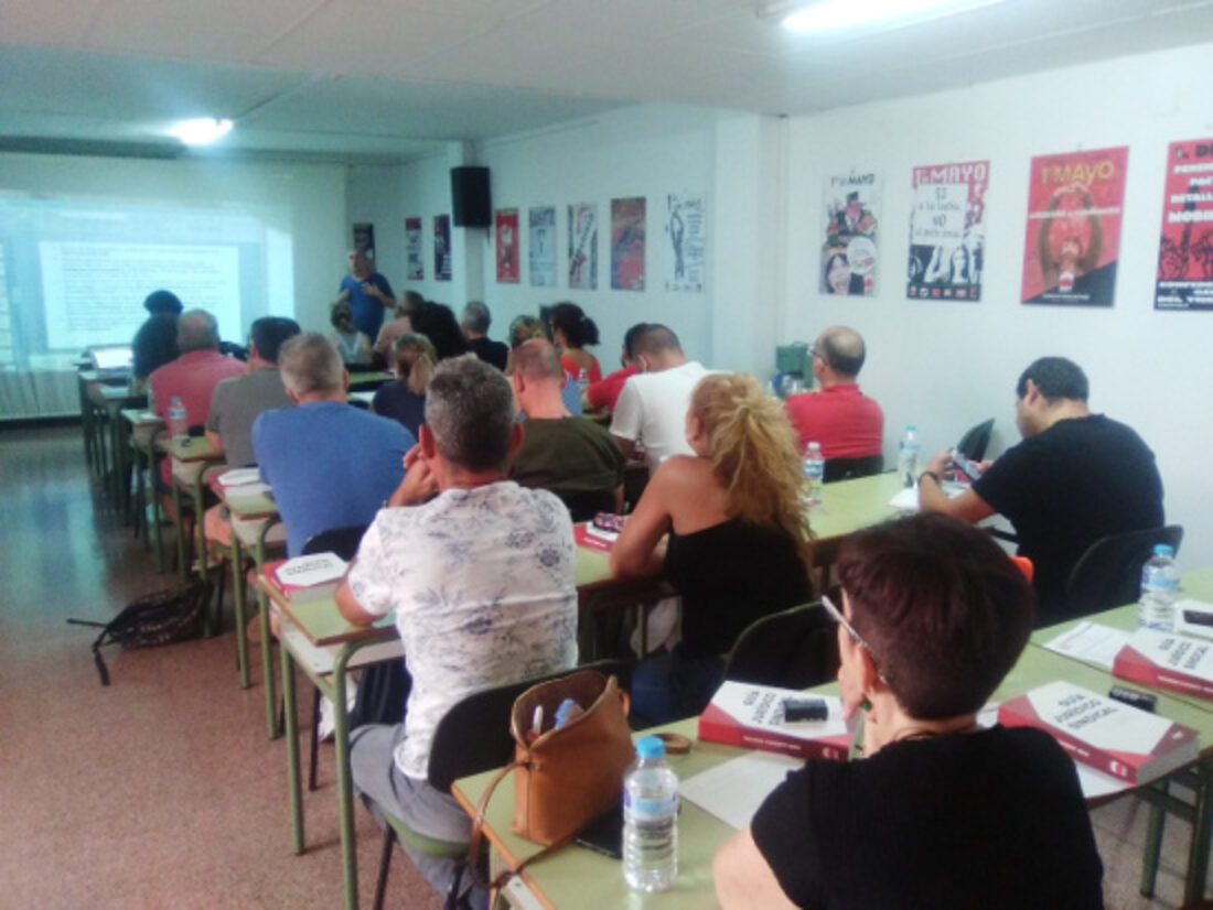 Celebrado en la sede de CGT Alicante, el Curso de formación para nuevas delegadas y delegados de la Confederación