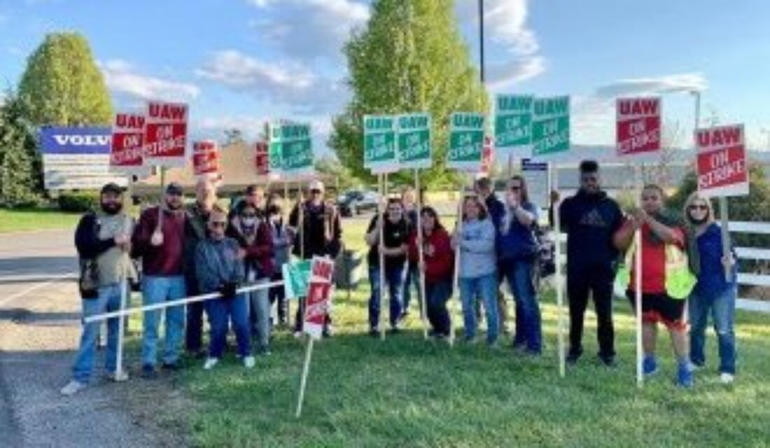 EEUU | Solidaridad con los y las huelguistas de UAW en Volvo Trucks, en Dublin (Virginia, EEUU)