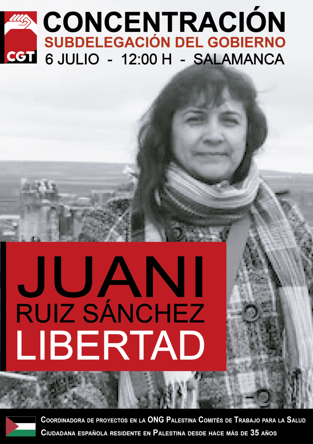 6-J Concentración: Libertad para Juana Ruiz Sánchez