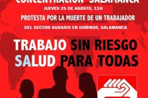 25-A: Concentración «Trabajo sin riesgo, salud para todas» en Salamanca