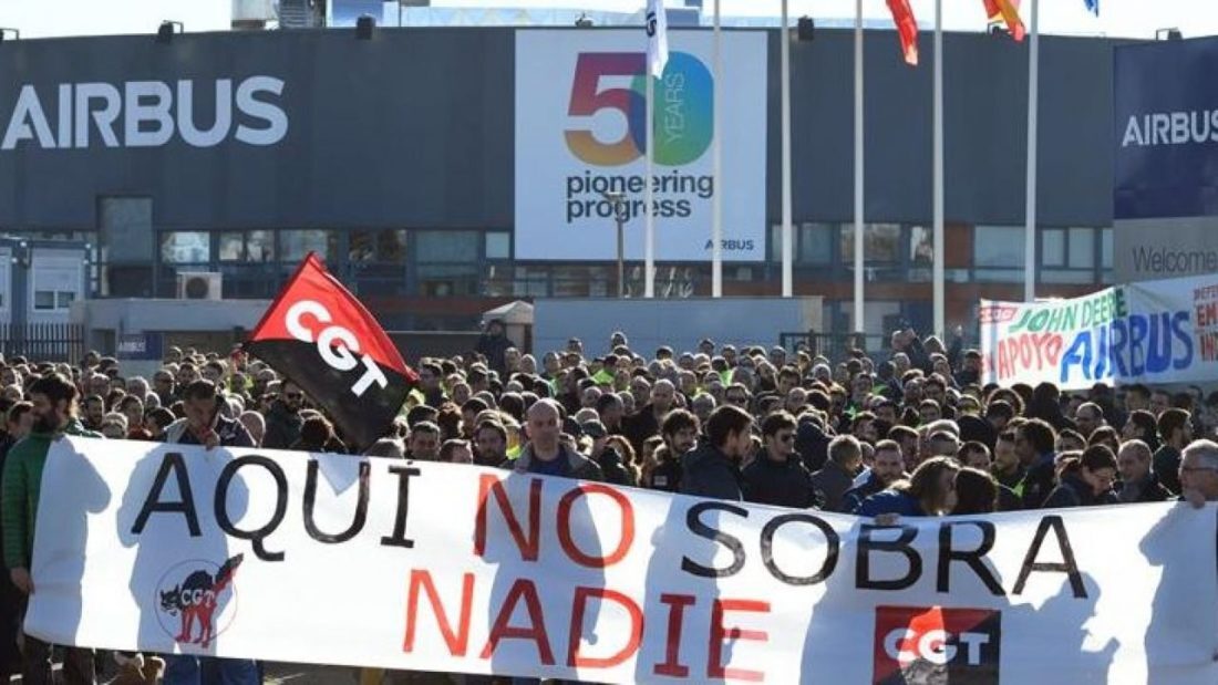 Mañana viernes 21 de mayo comienza huelga contra el cierre de Airbus Puerto Real