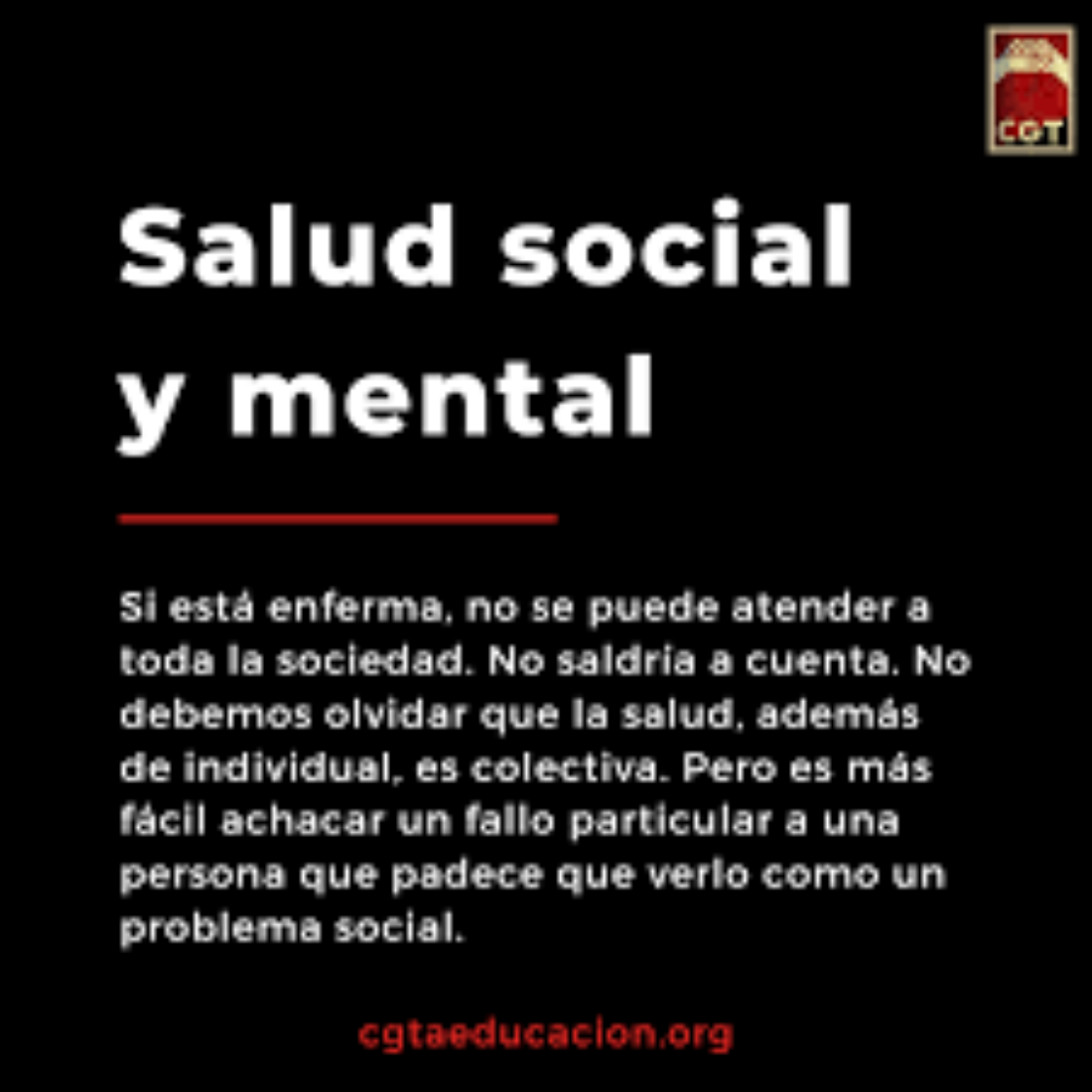 Salud social y mental