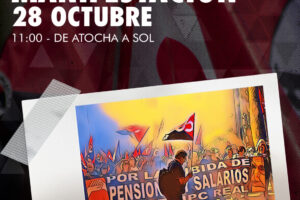 28 de octubre: Movilización por unas pensiones suficientes para todas y todos