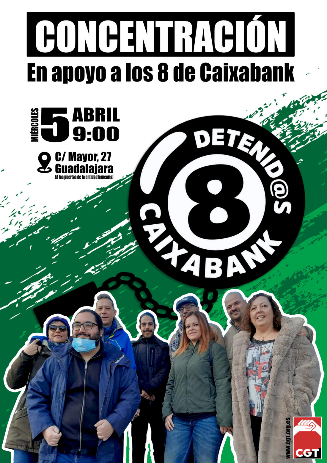 Ante la criminalización de la protesta, la dignidad rebelde de “Las 8 de Caixabank”