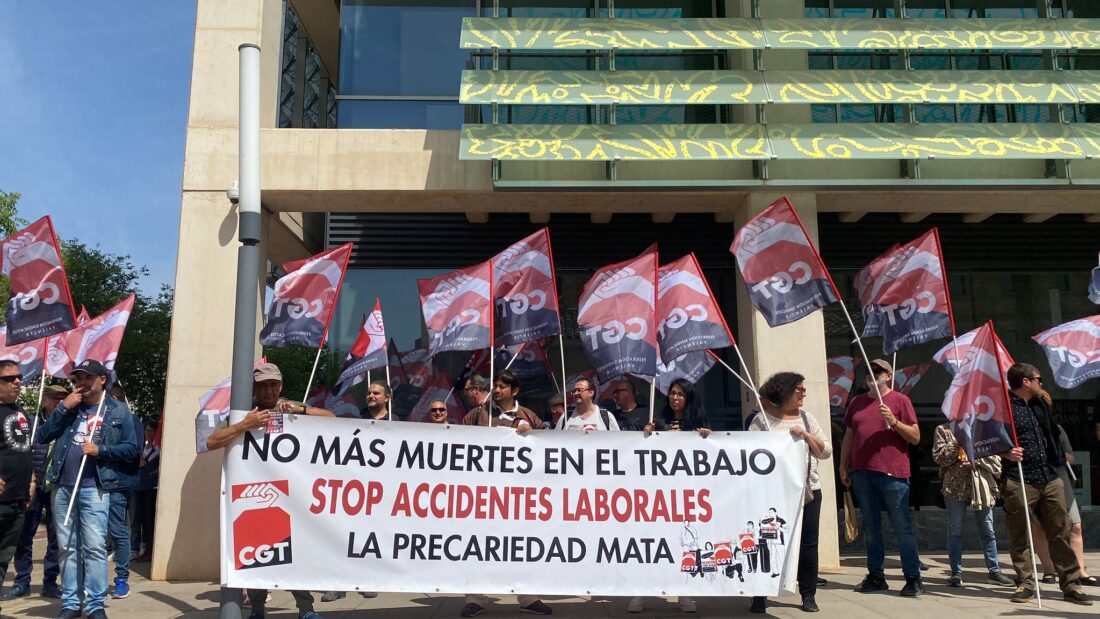CGT denuncia la siniestralidad laboral y las muertes fruto de la violencia patronal e institucional