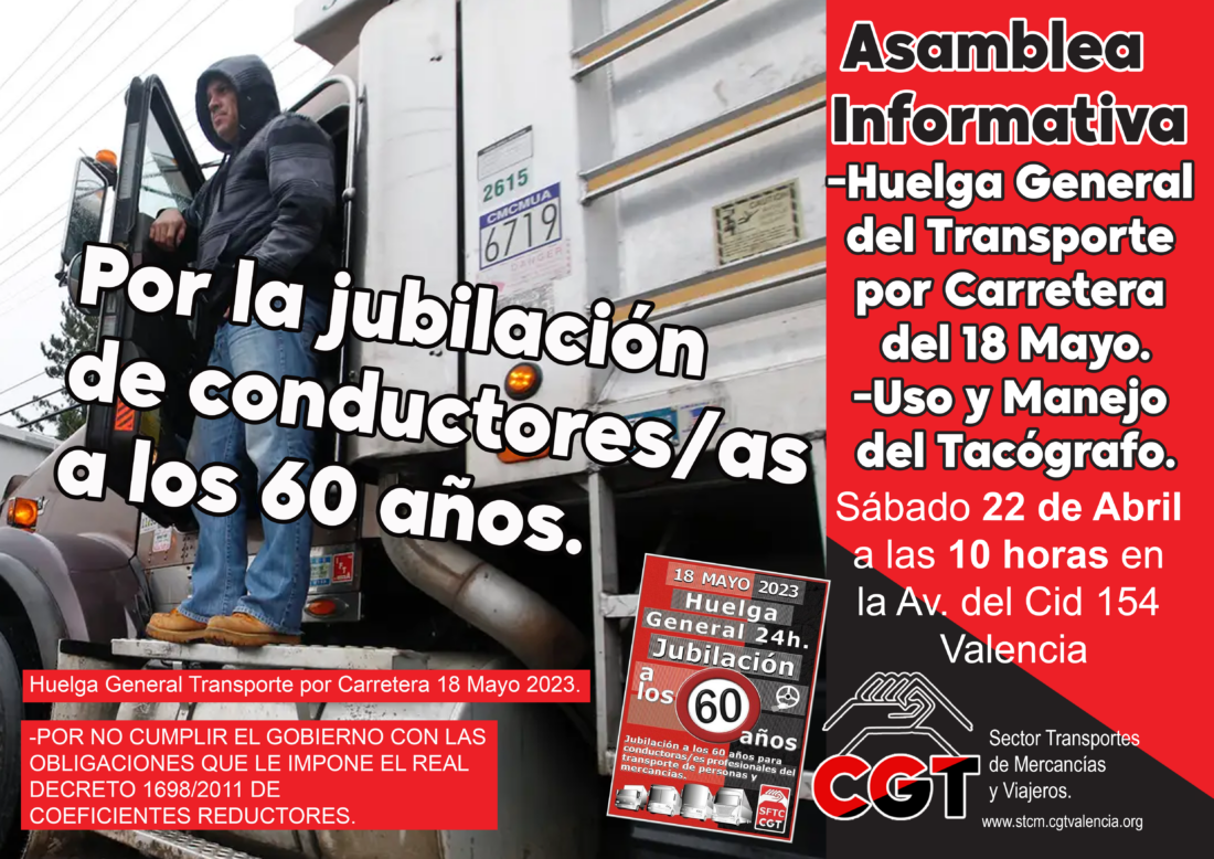 CGT se prepara para la huelga de Conductores de Transportes nacional