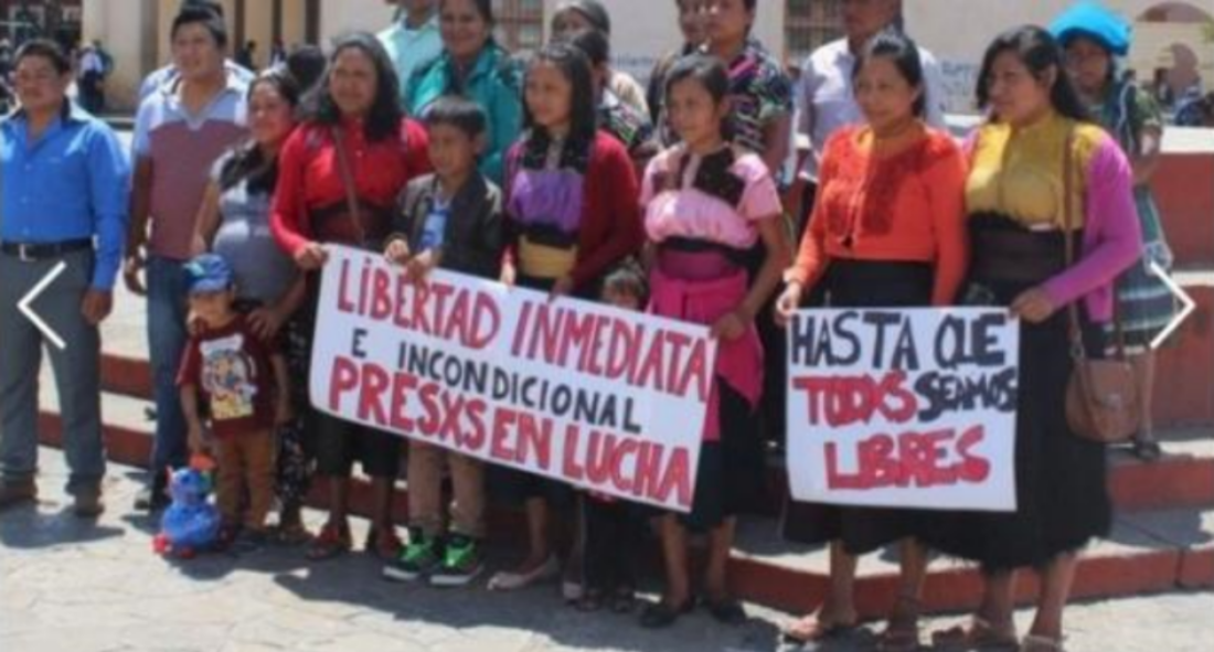 Libertad inmediata para los presos en lucha de Eloxochitlán de Flores Magón y a Fidencio Aldama en México
