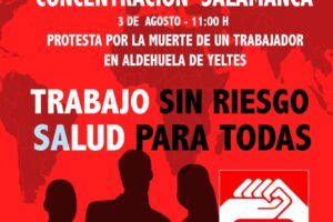 4-A: Concentración en Salamanca contra las muertes por accidentes laborales