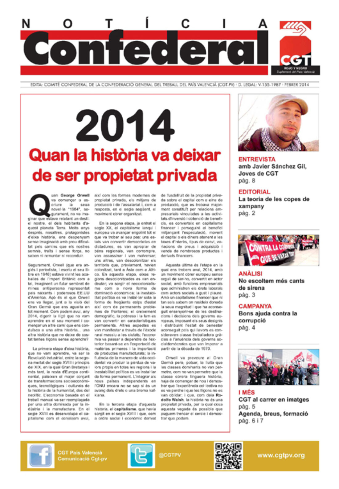 Notícia Confederal – febrero 2014
