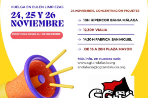 Las actuaciones de EULEN limpiezas Málaga fuerzan a CGT a convocar huelga