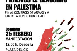 Manifestación en Burgos contra el genocidio en Palestina