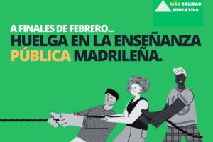 Rueda de prensa huelga enseñanza no universitaria Madrid