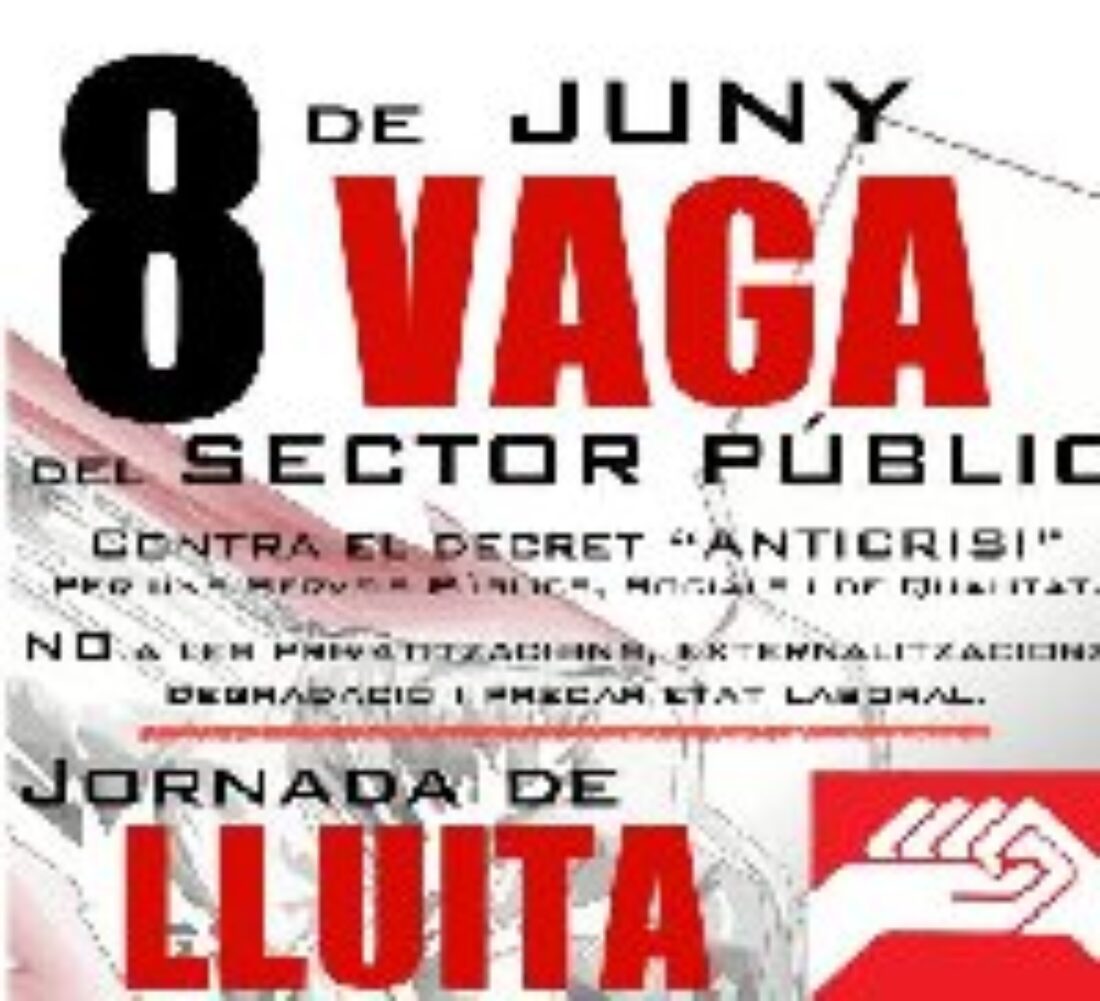 8 junio, Barcelona : Manifestación Huelga Sector Público
