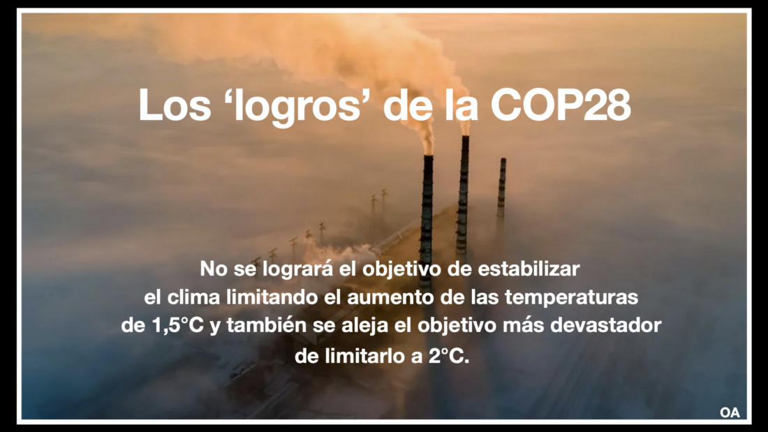 Los «logros» de la COP28