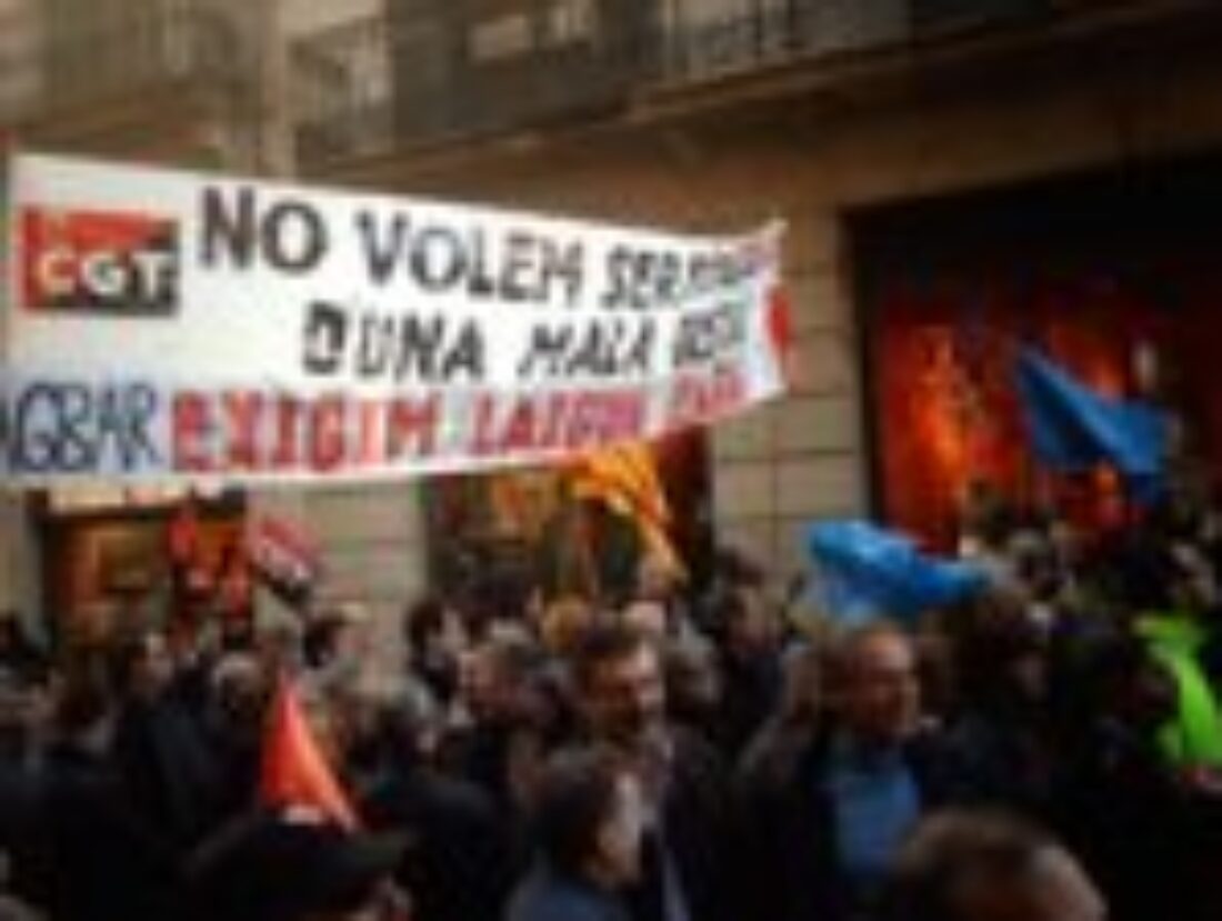 18 y 21 de marzo, Barcelona : Movilizaciones contra los despidos en Aguas de Barcelona