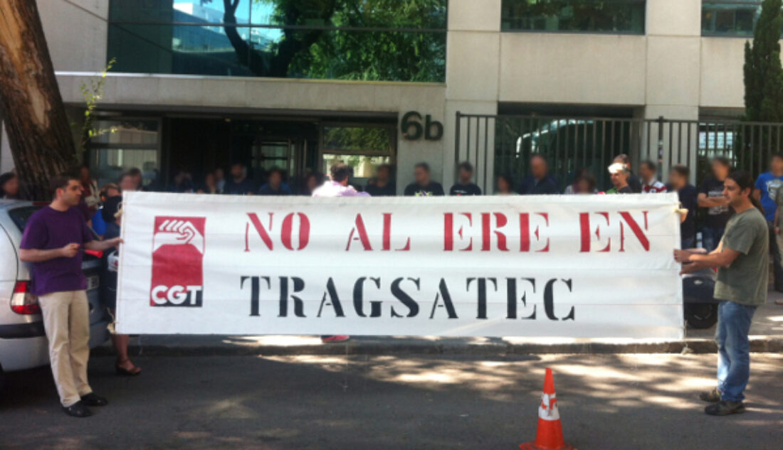 Huelga contra el ERE en Tragsatec el 9 de diciembre de 2015