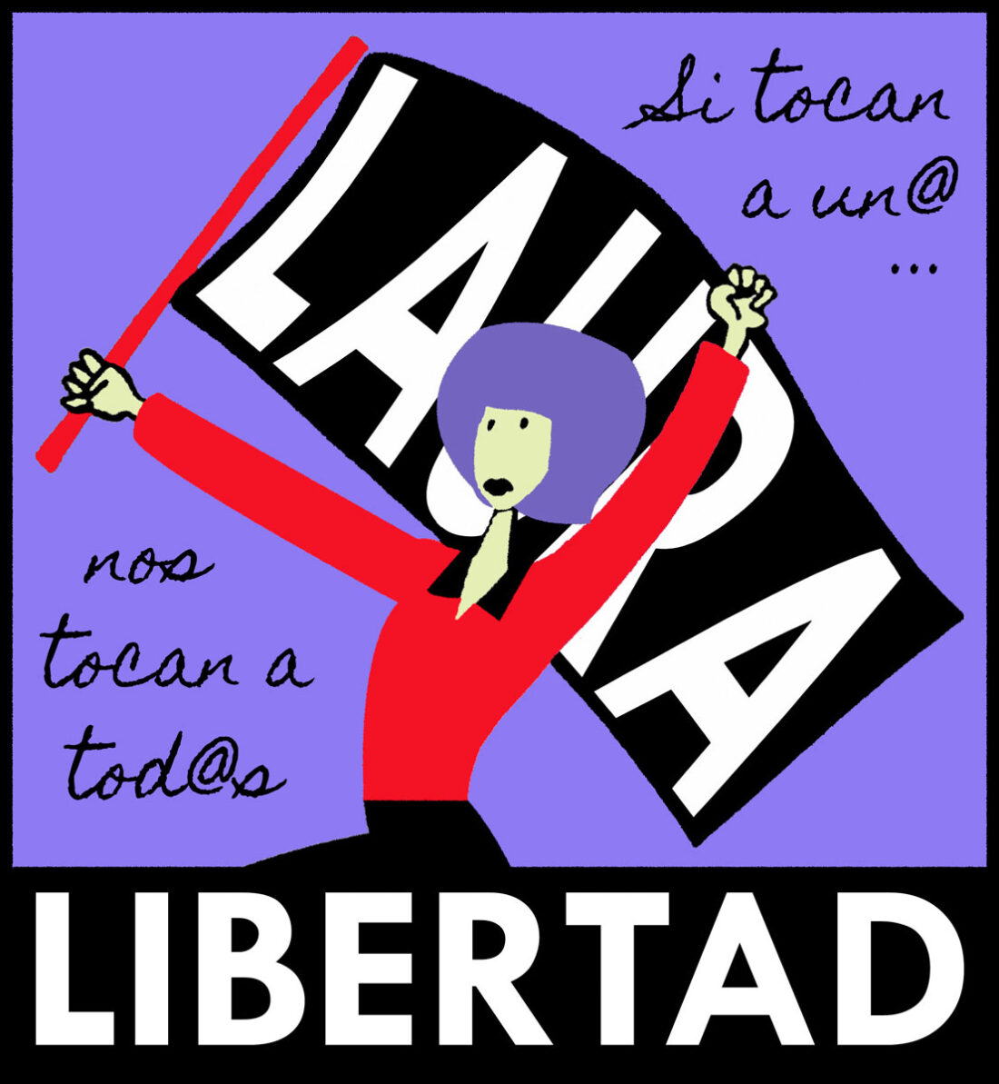 Iruñea: Concentración por la libertad de la compañera Laura de CGT