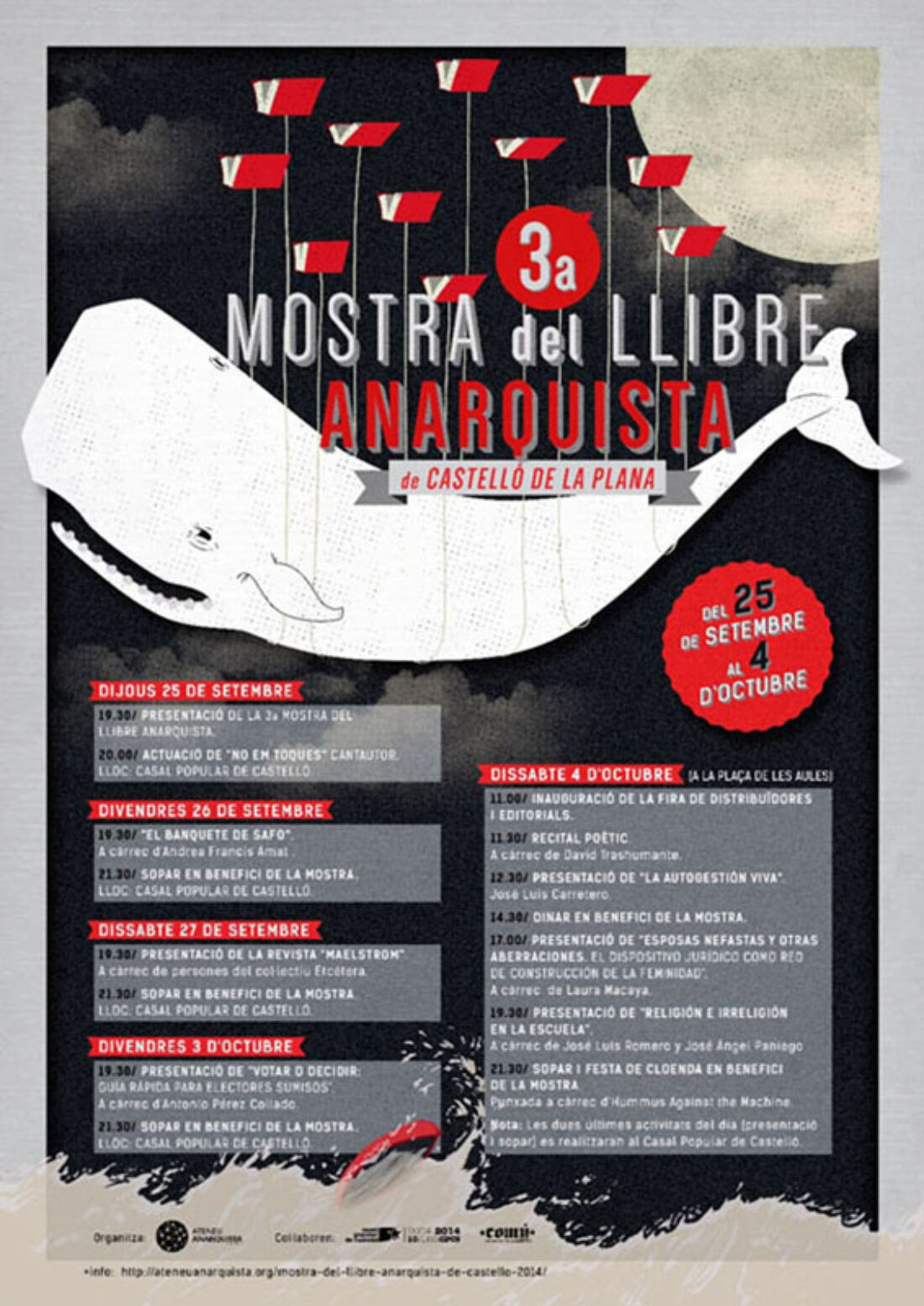 3ª Mostra del Llibre Anarquista de Castelló de la Plana