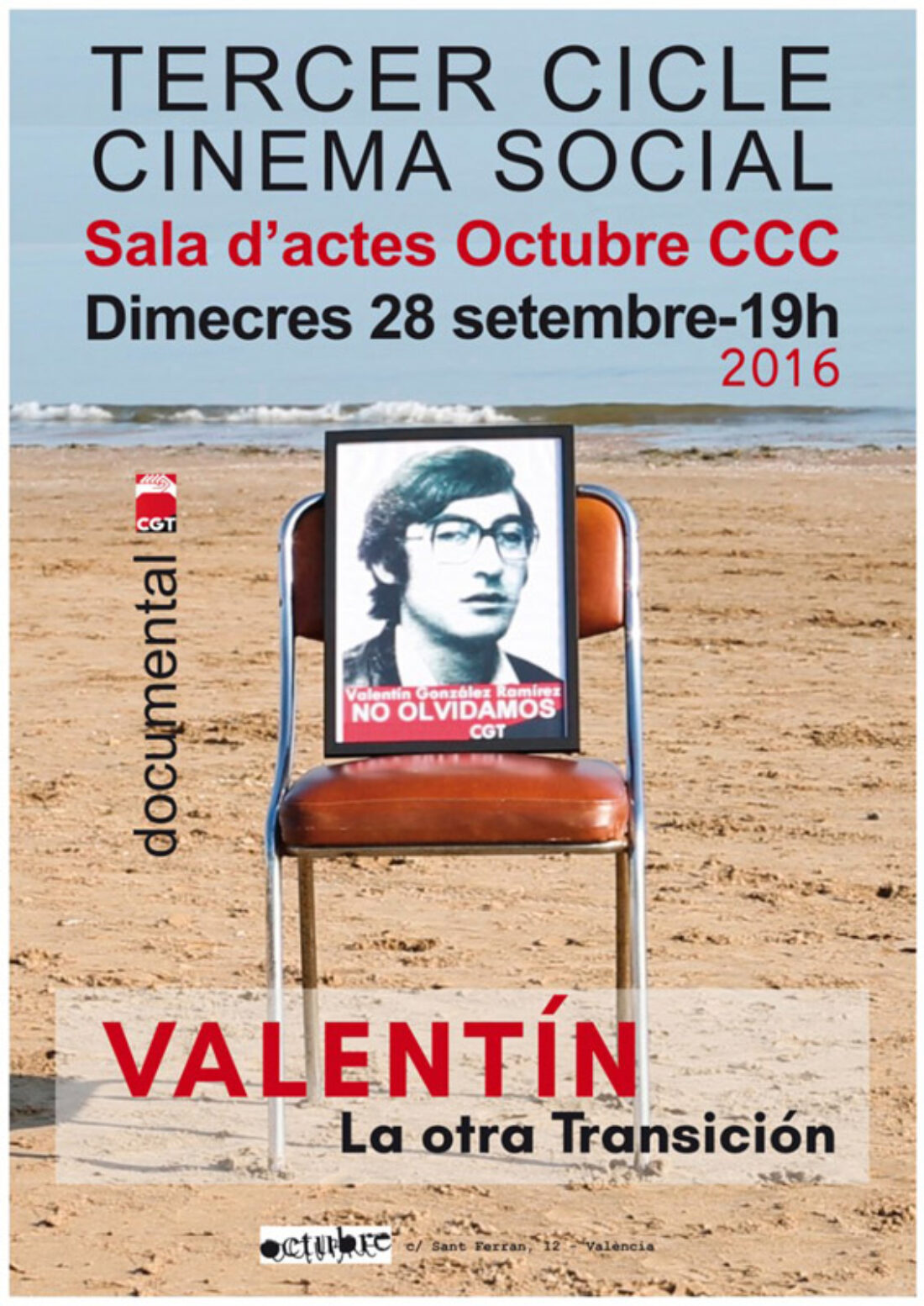 28-s Valencia: “Valentín. La otra Transición” de José Asensio en el Tercer Ciclo de Cine Social