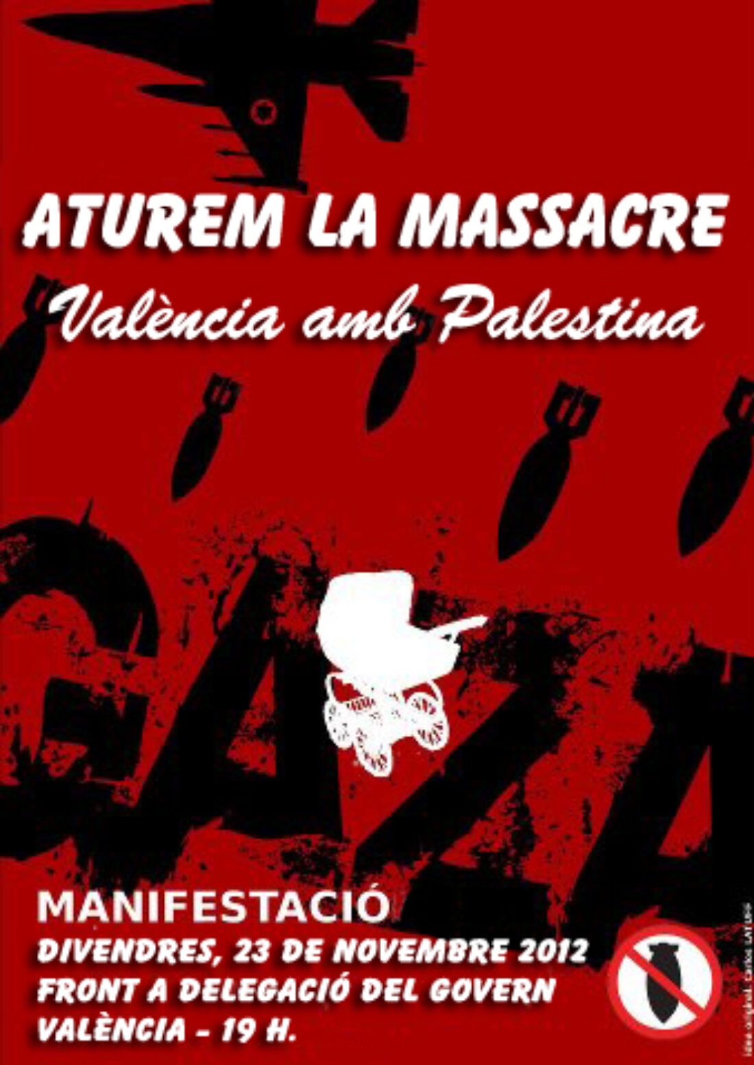 Paremos la masacre: Manifestación en Valencia por Palestina