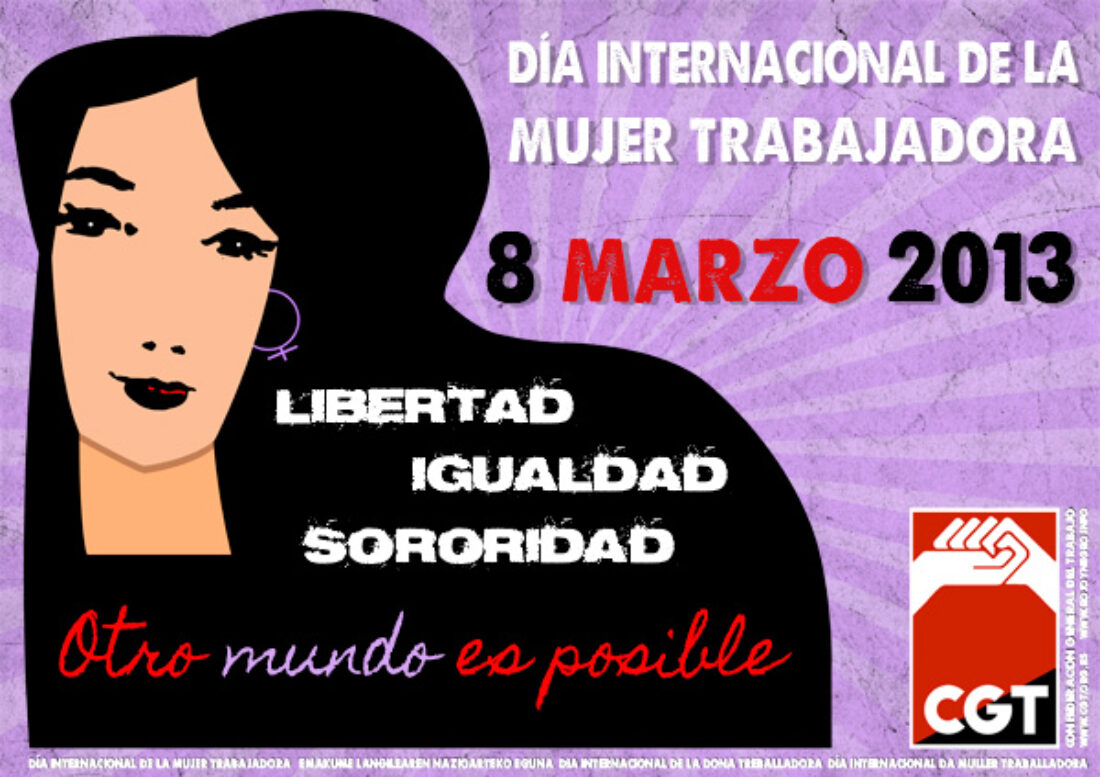 8 de Marzo: Eventos de CGT en el estado español