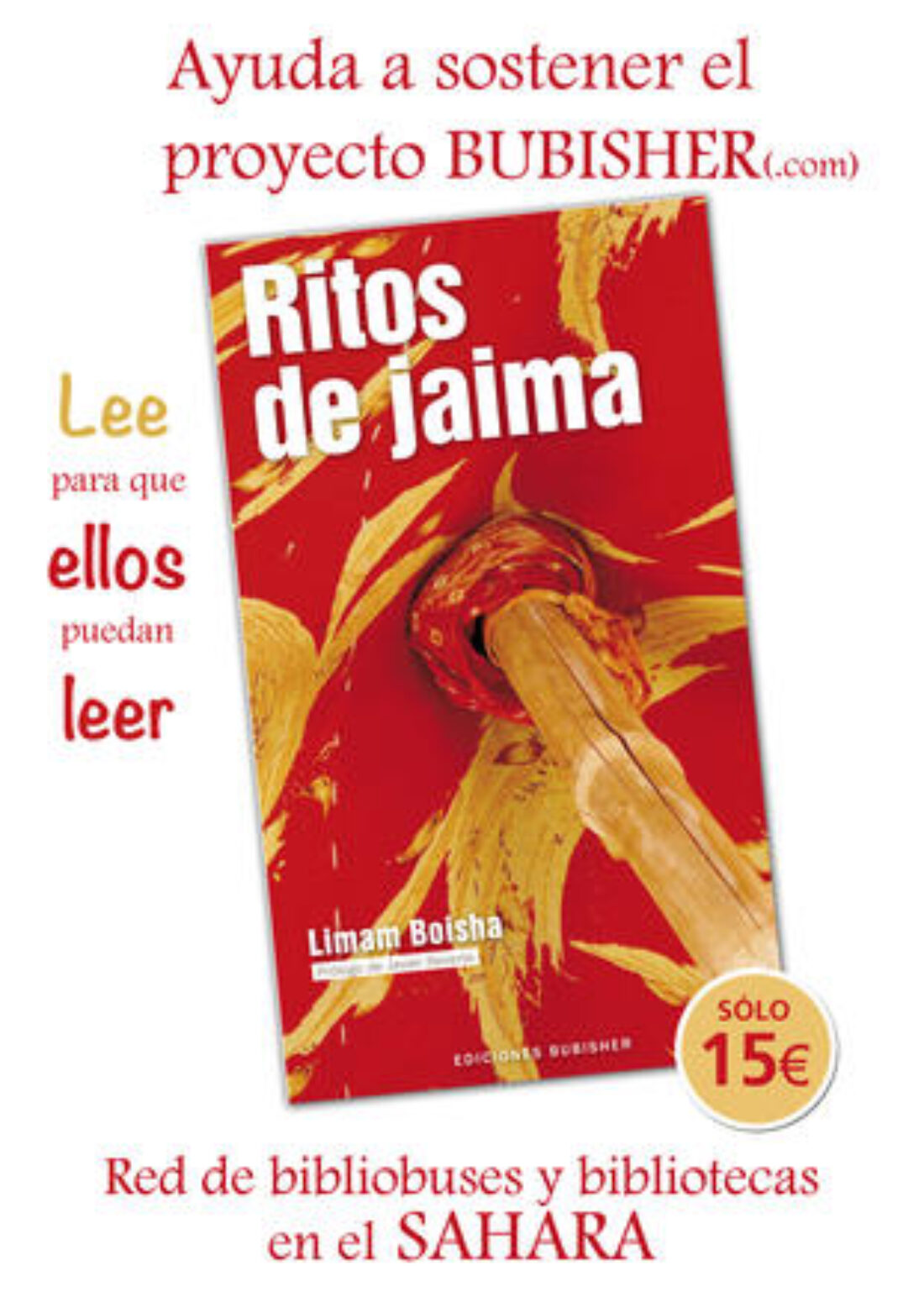 Presentación del libro «Ritos de Jaima» del autor saharaui Liman Boisha