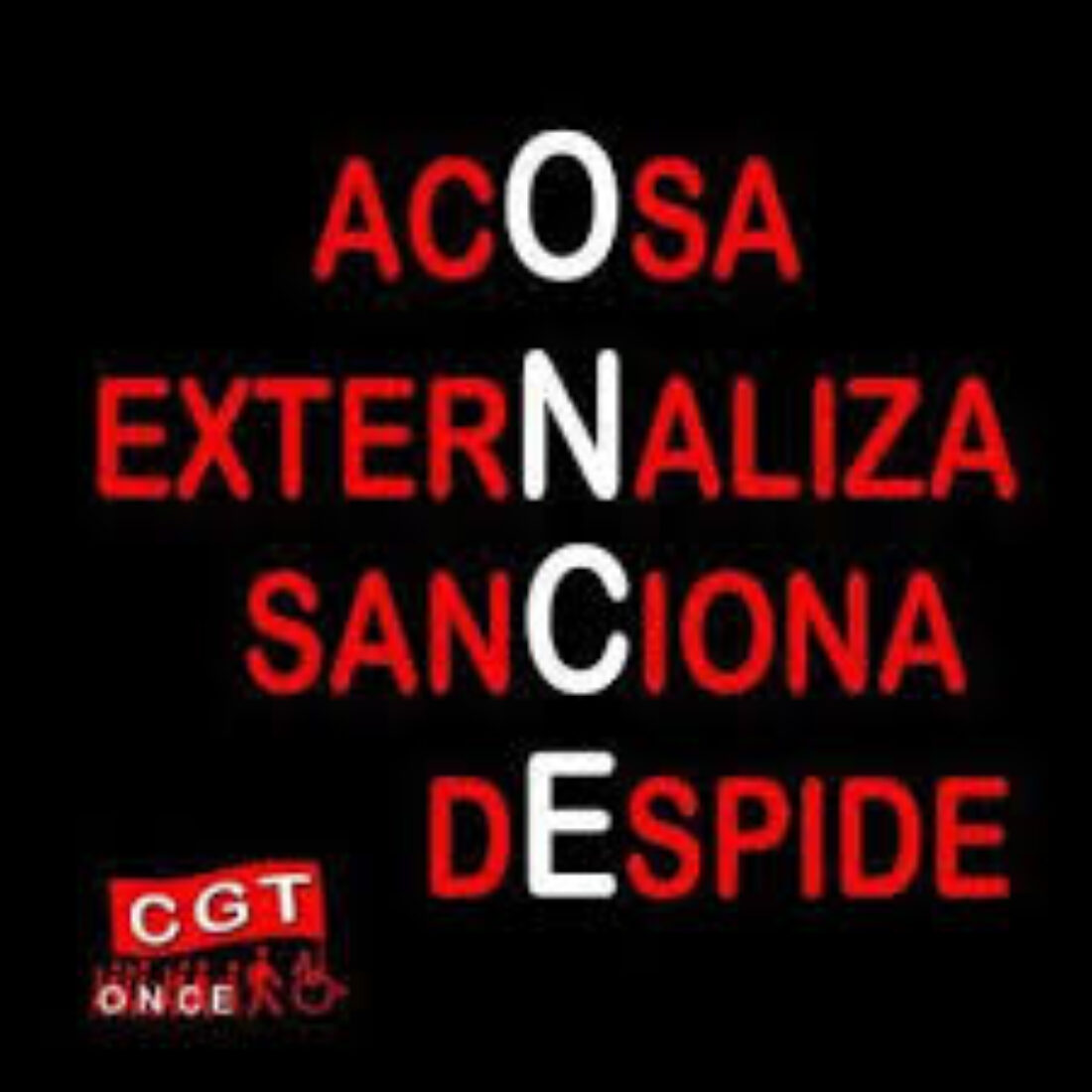 13 y 14-s Valencia: Concentración en protesta por la sanción de la dirección de la ONCE a un afiliado de la CGT