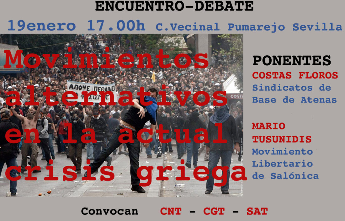 Encuentro-Debate. Movimientos Alternativos en la actual crisis griega