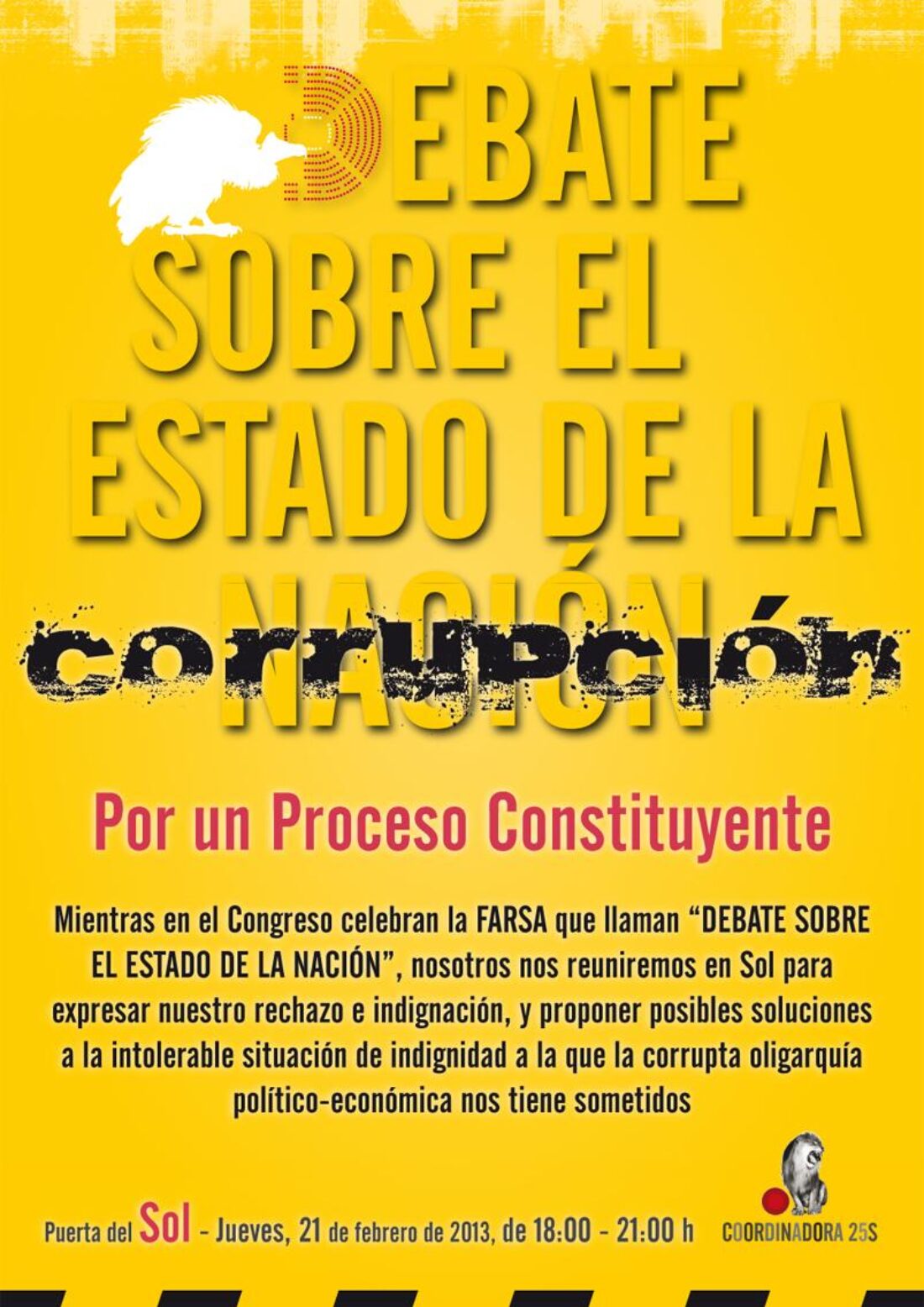 Invitación debate público: «EL ESTADO DE LA CORRUPCIÓN, por un Proceso Constituyente”