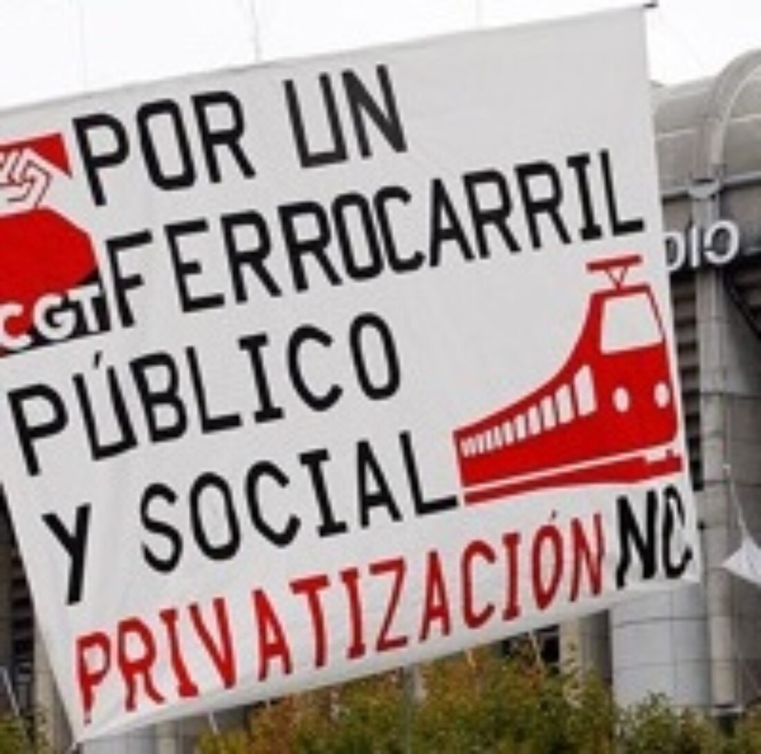 Paros de trabajadorxs de Estaciones Adif contra la privatización y por sus derechos