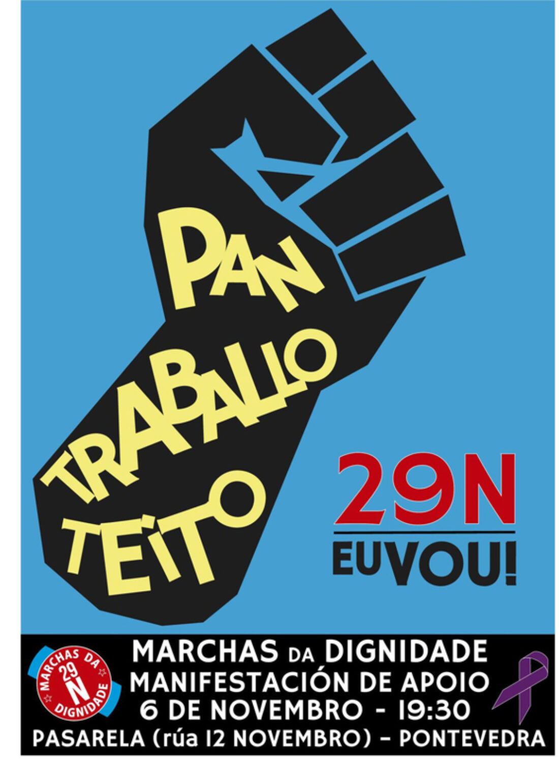 “Marcha da Dignidade”. Manifestaciones en Galicia 6 Noviembre