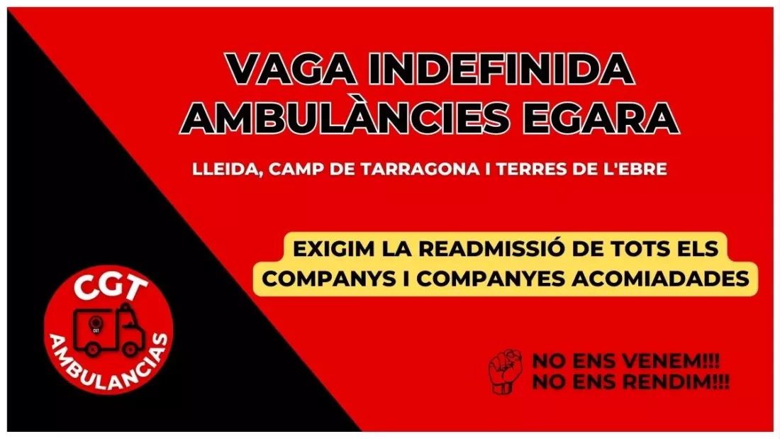 Vaga indefinida a Ambulàncies Egara