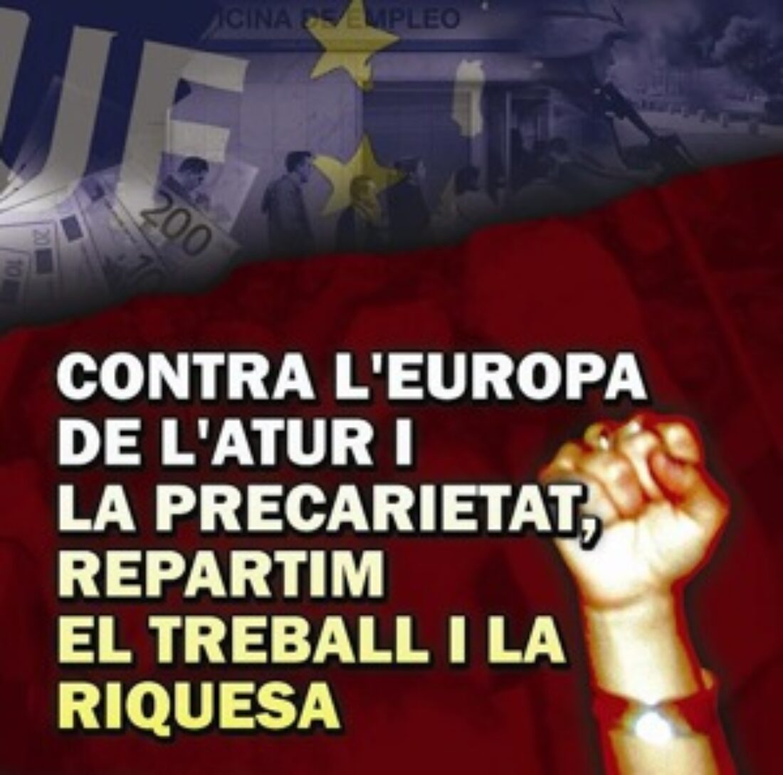 28 enero, Barcelona : Manifestación contra el encuentro de Ministros de Trabajo de la Unión Europea