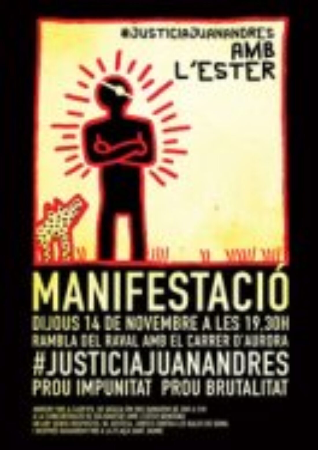 14-n: Manifestación por la muerte de Juan Andrés Benítez