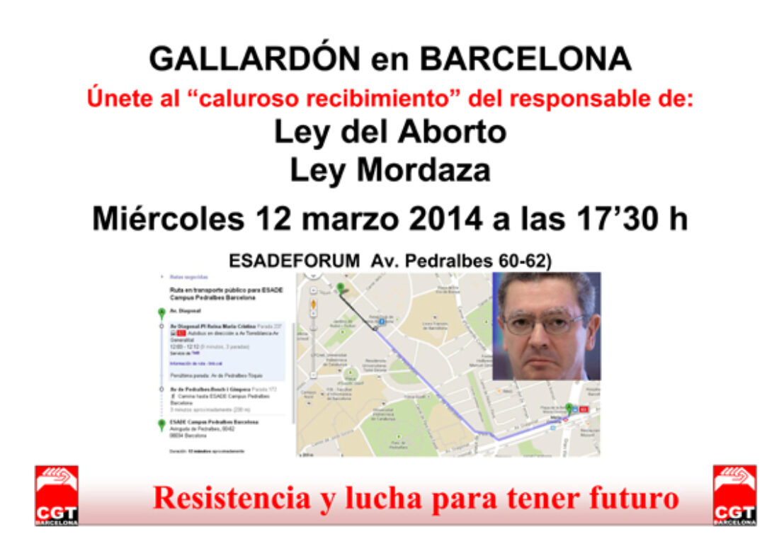 12M: Gallardón en Barcelona