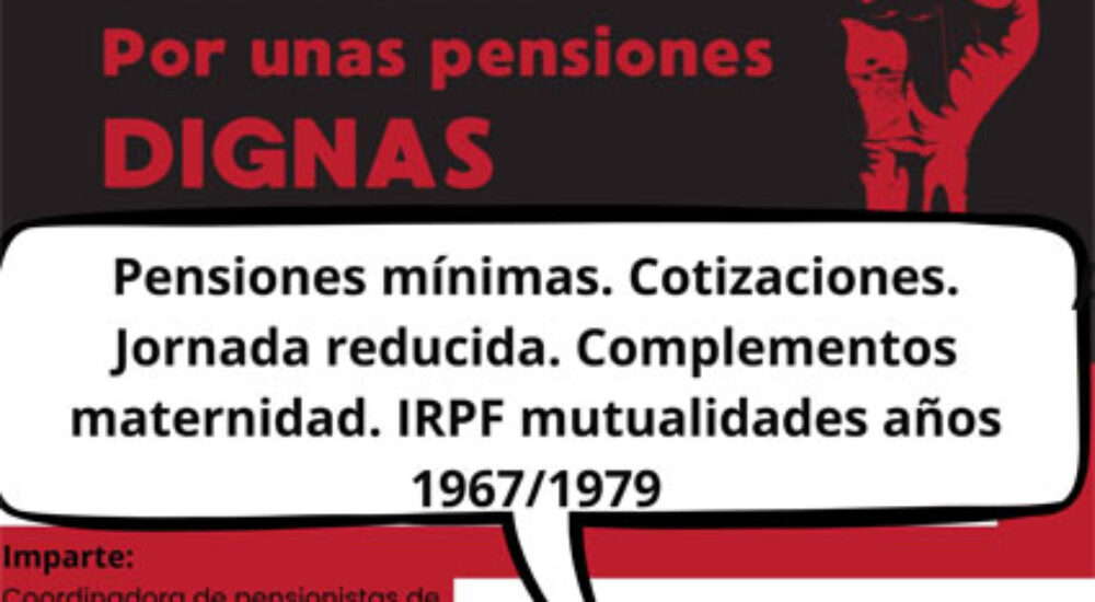 Charla sobre Pensiones Dignas en Aranda de Duero: ¡Qué no te roben tu pensión que no te roben tu Futuro!