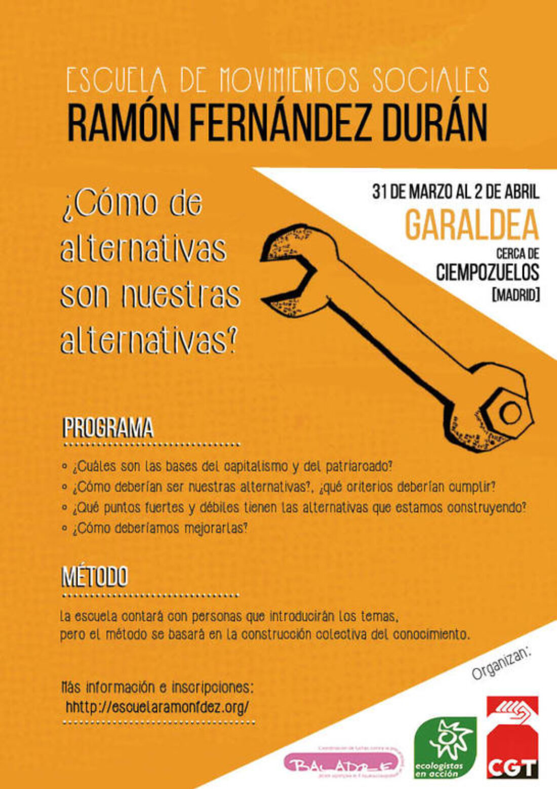 Nos ponemos en marcha para preparar una nueva edición de la Escuela de los Movimientos Sociales Ramón Fernández Durán