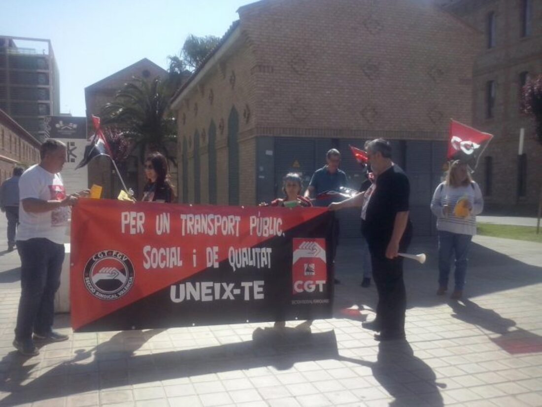 El 24 de mayo, nueva concentración en Valencia del servicio de señalización de FGV contra la privatización impuesta por la Generalitat