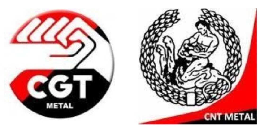 CGT y CNT metal convocan una concentración en Valladolid